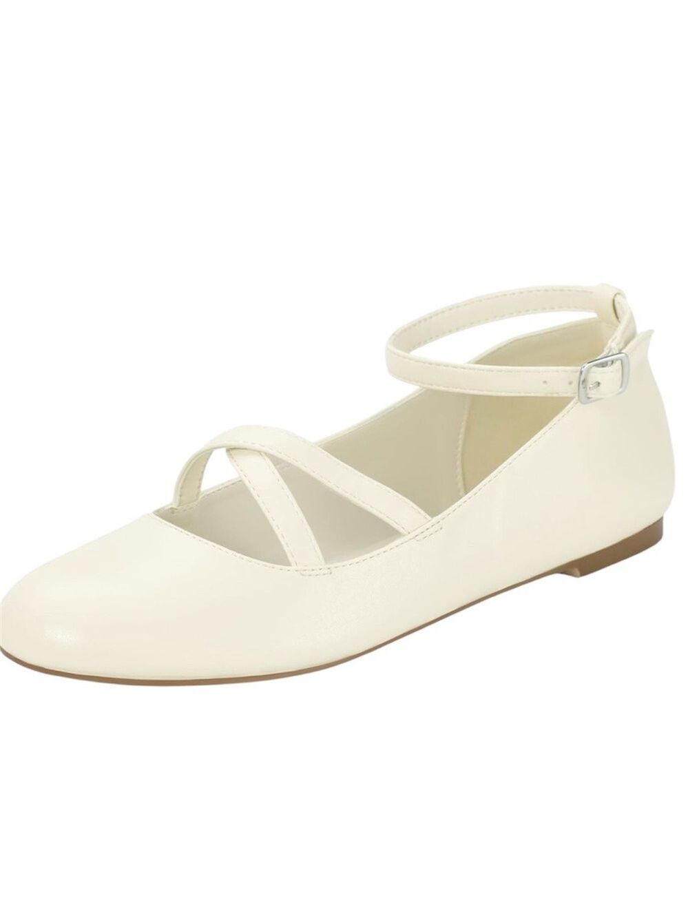 Ankle Strap Ballet Flats Women's Shoes - Picture 4 of 10